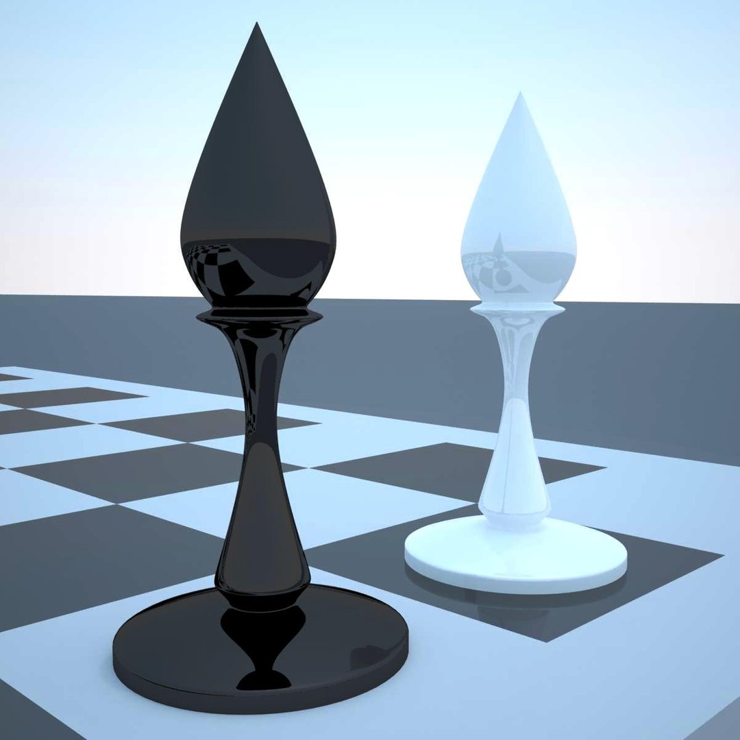 Glass Chess Set - 3D Model by dcbittorf