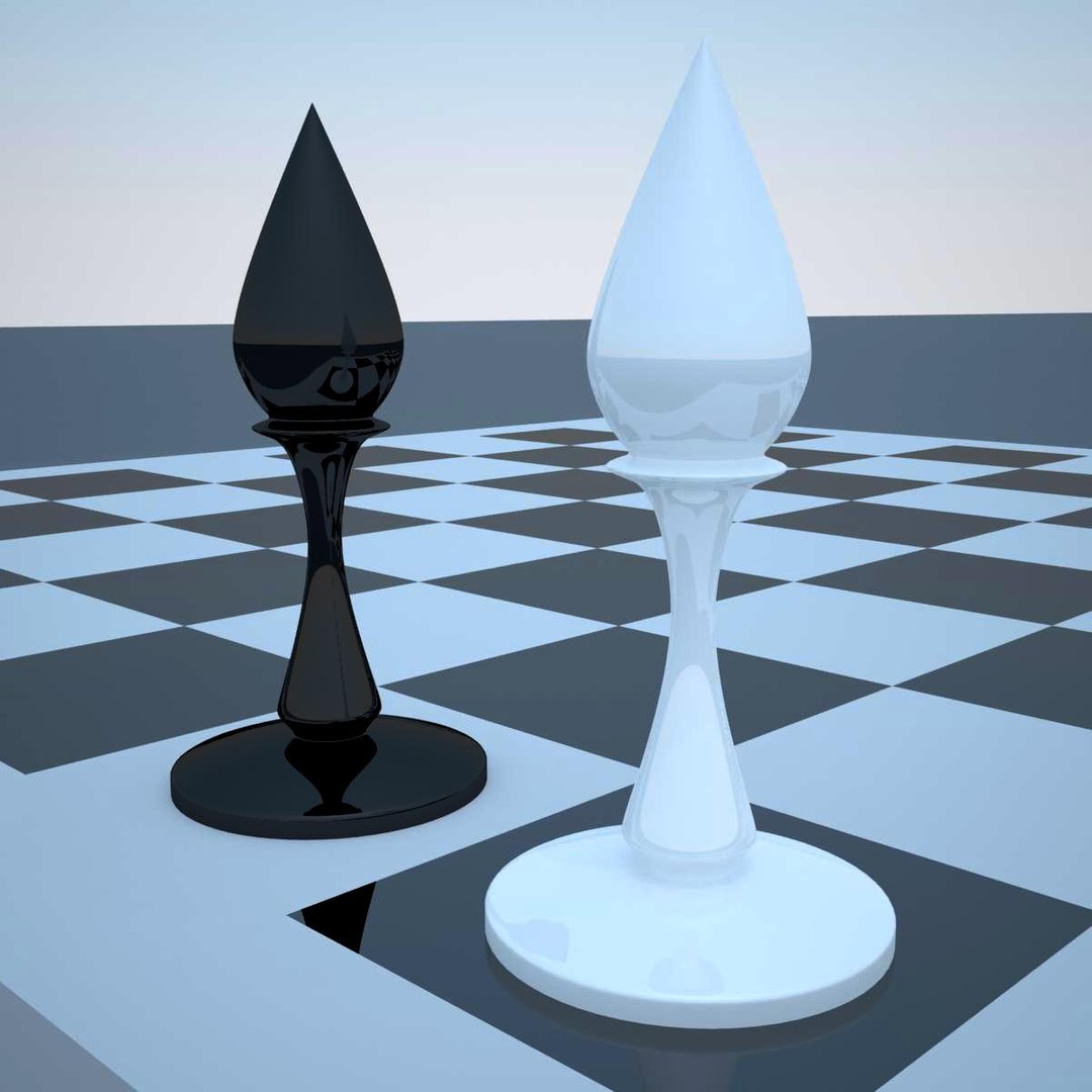 Glass Chess Set - 3D Model by dcbittorf