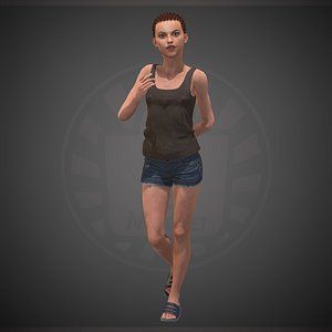 3D character people human model