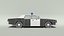 Low Poly Cartoon Dodge Monaco Police Car