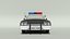 Low Poly Cartoon Dodge Monaco Police Car