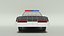 Low Poly Cartoon Dodge Monaco Police Car