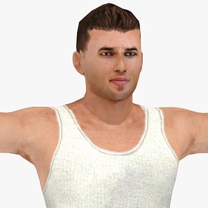 bodybuilder boy rigged 3ds