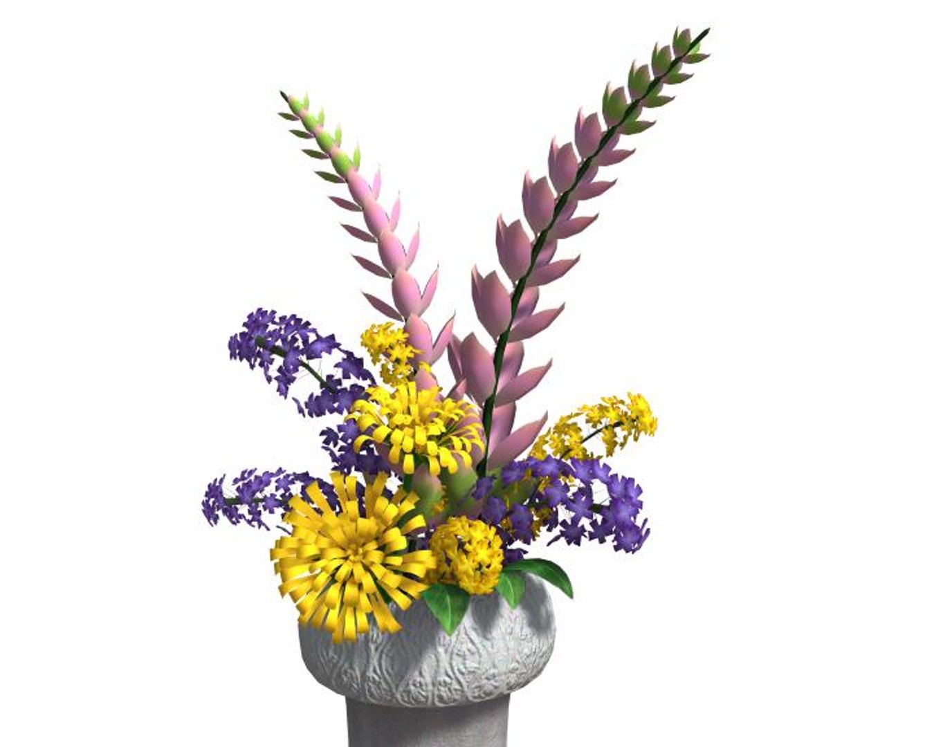 3d Flower Pot Model