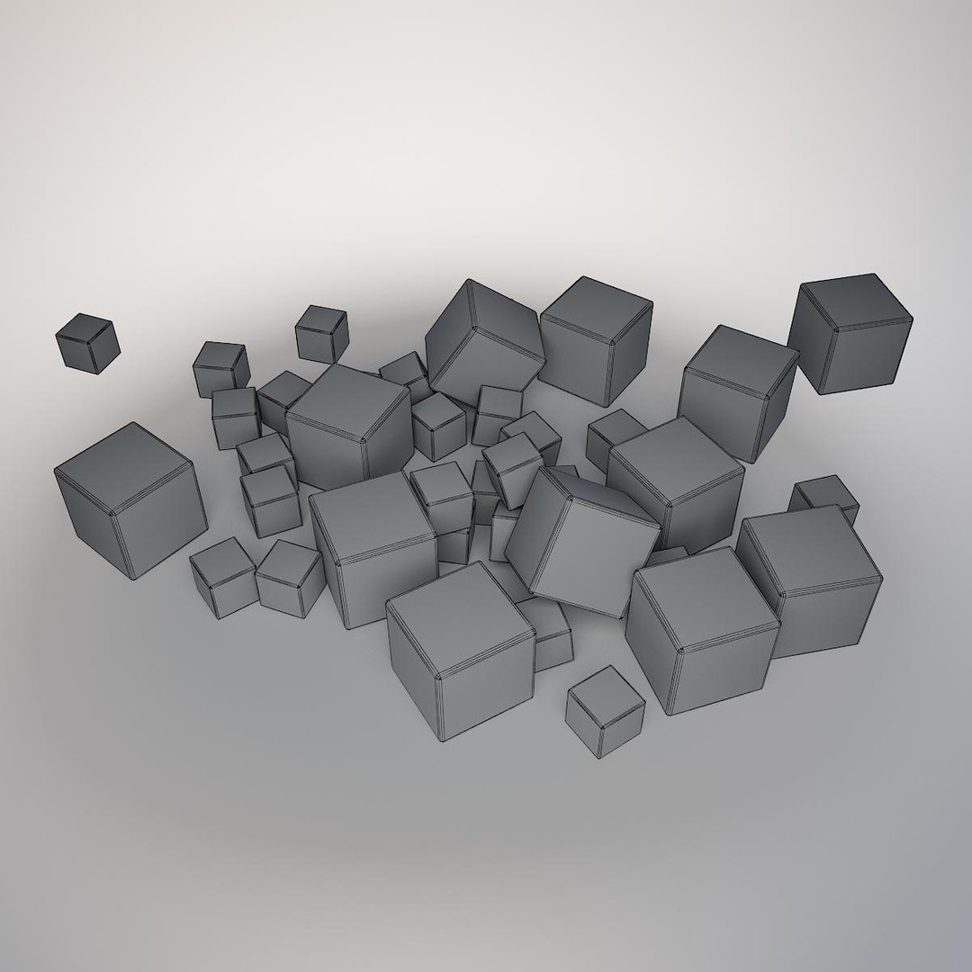 Alphabet Number Cube 2 3d Model