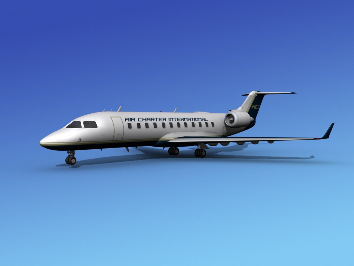 Bombardier Crj200 Canadair 3d 3ds