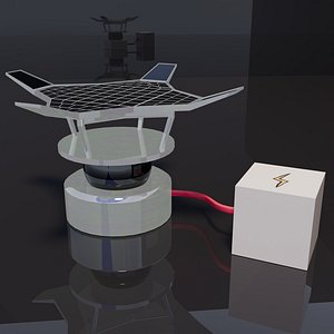 3D Solar panel starfish model
