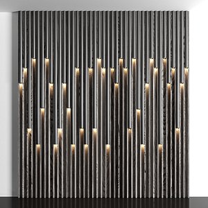 wooden panels led 3D model