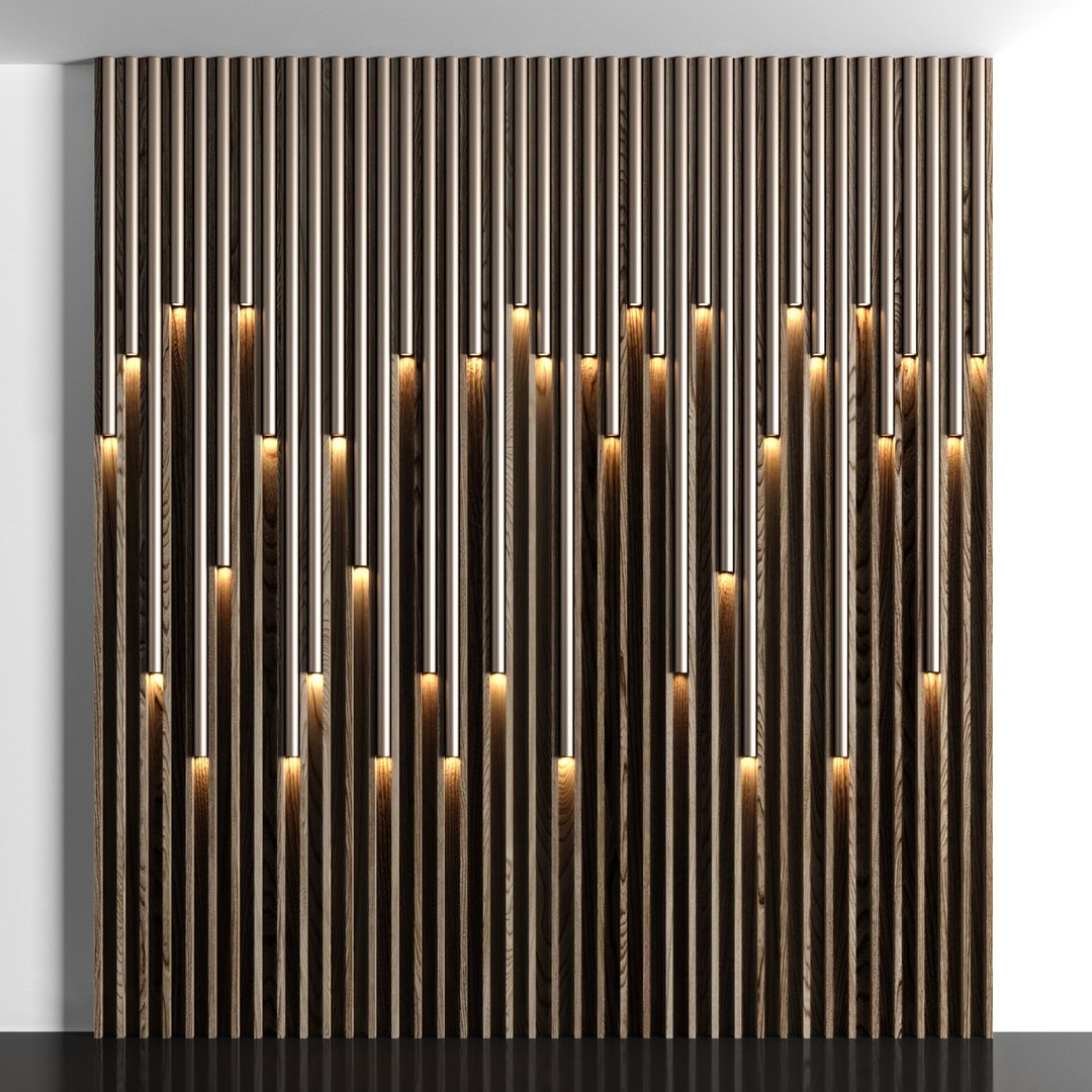 Wooden Panels Led 3D Model - TurboSquid 1503364