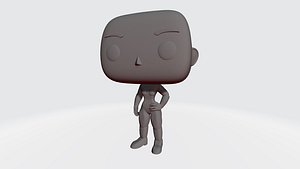 3D Funko Pop DIY Girl Custom 3D Print Model model