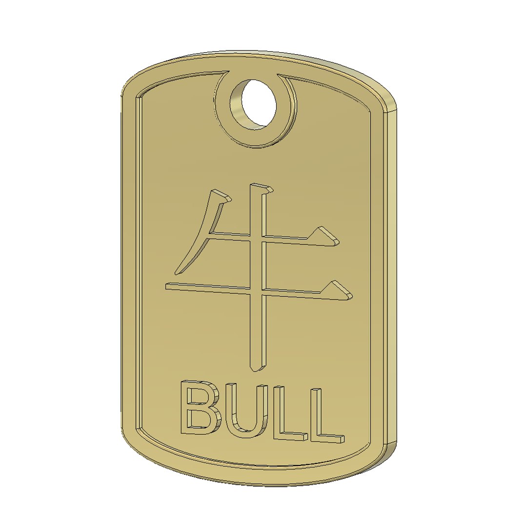 Bull Pendant 3ds