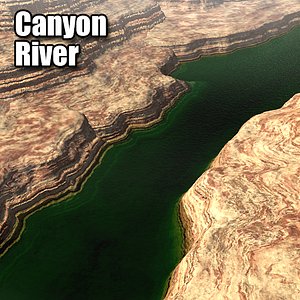 3dsmax canyon river