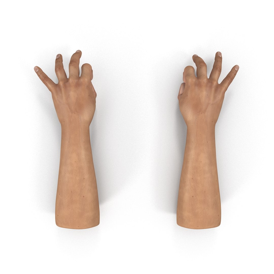 3ds Man Hands Pose 5