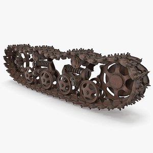 old caterpillar track 3D model