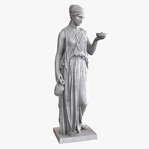 3D Hebe Statue - Marble