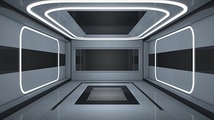 3D model Sci Fi Room