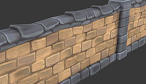 Stone Wall Segment 02