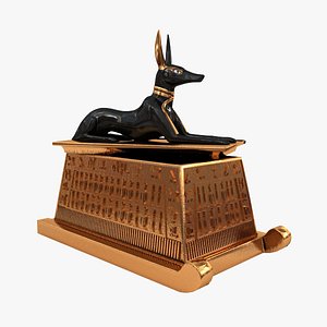anubis jackal sarcophagus 3d max
