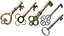 3D model real old door keys