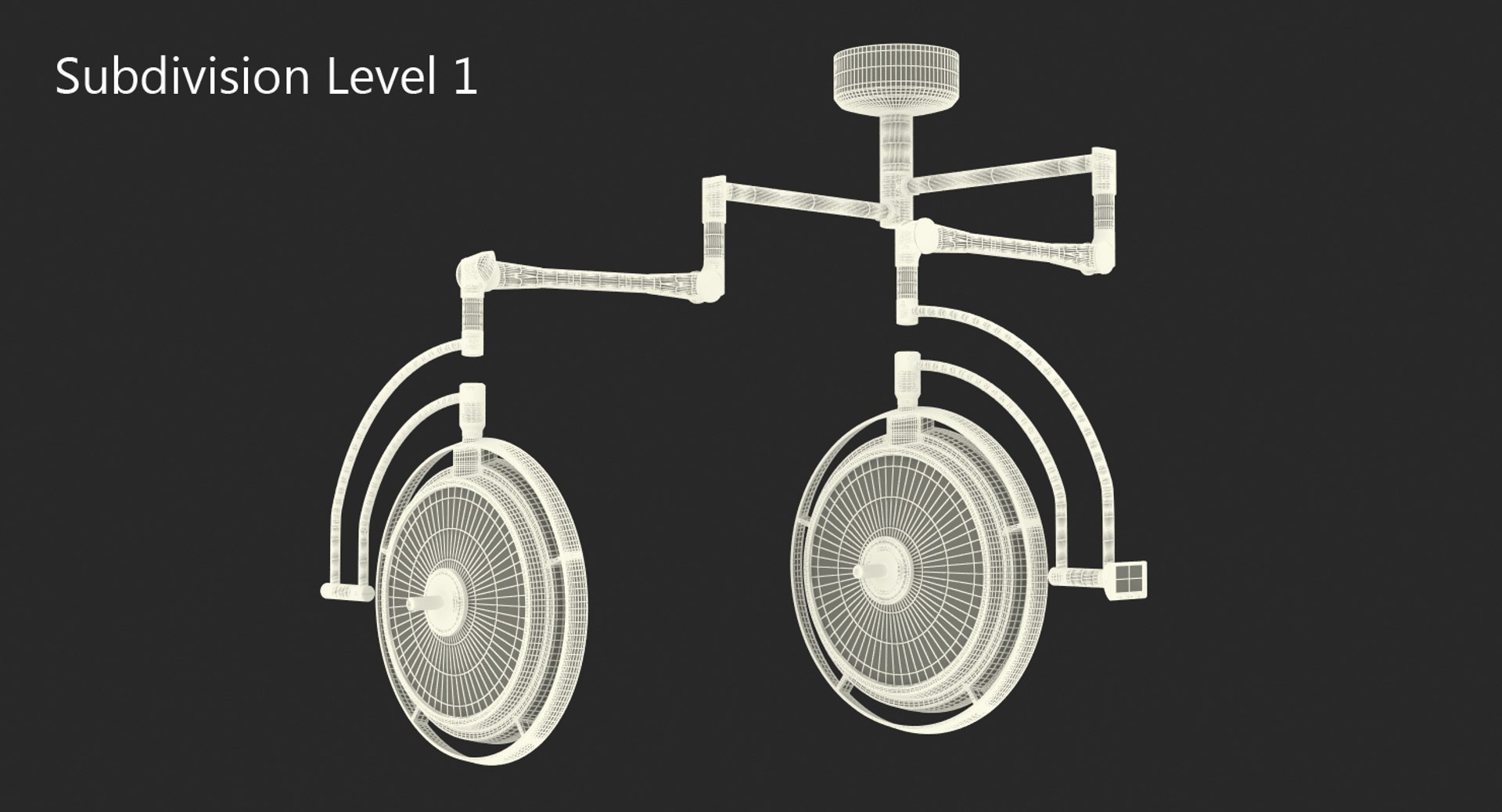 3D Ceiling Mount Modular Surgical - TurboSquid 1542300
