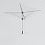 Four Arm Rotary Clothesline with Braces and Tensioned Lines
