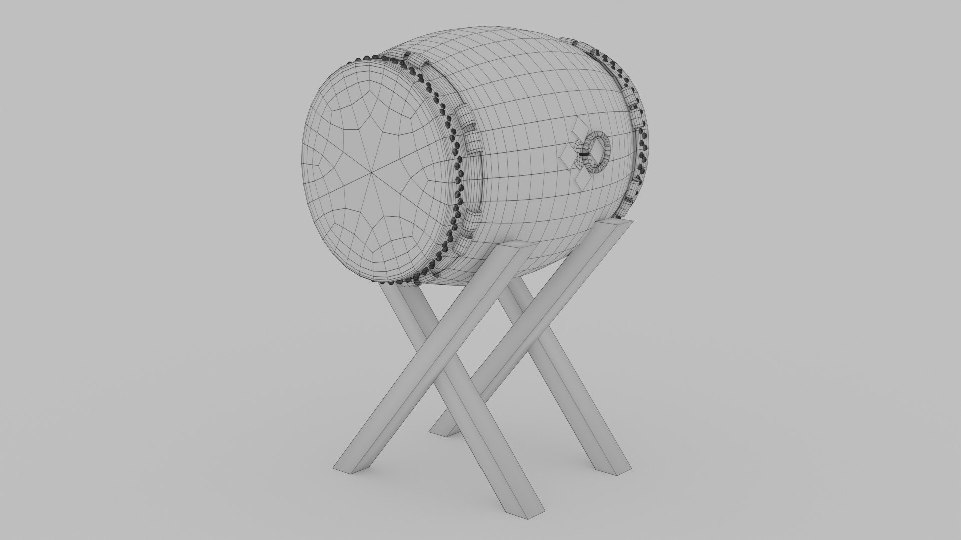 Japanese Drum Model TurboSquid 1907555