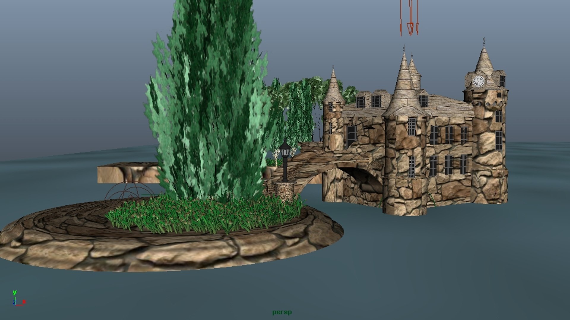 Stone Castle Model - TurboSquid 1385473