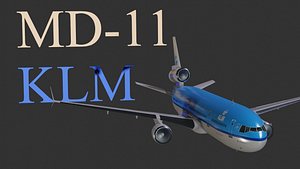 MD11 KLM The last tri-jet engine airplane