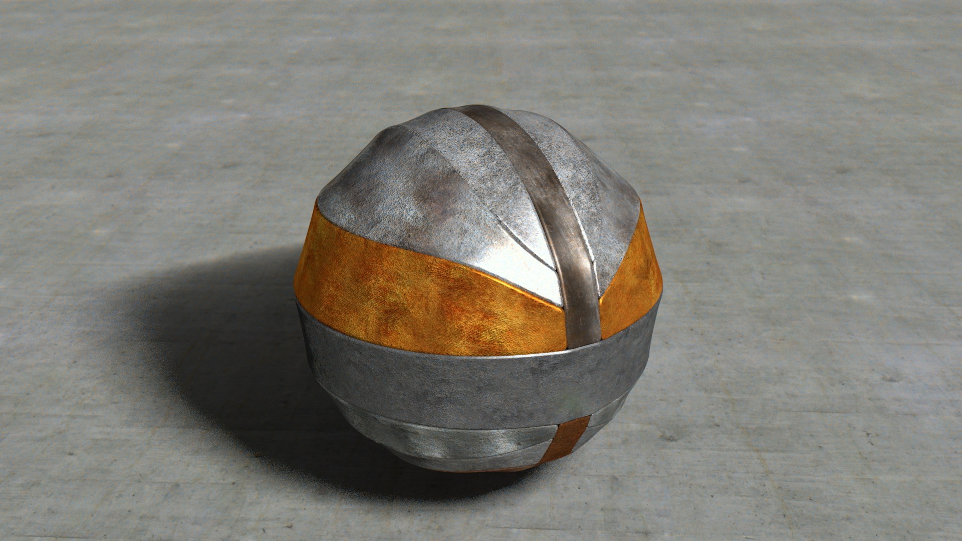 Metal Sphere C4d Free