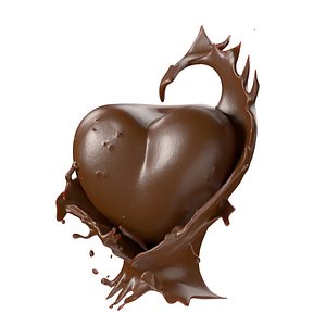 3D model Chocolate splash v23