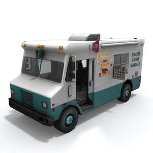 Low Poly Ice Cream Truck
