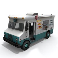 Low Poly Ice Cream Truck