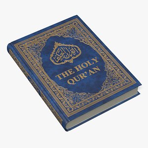 Holy Quran Blue Closed