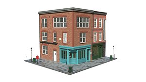 3D Small Street scene model