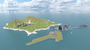 Island City 3D model