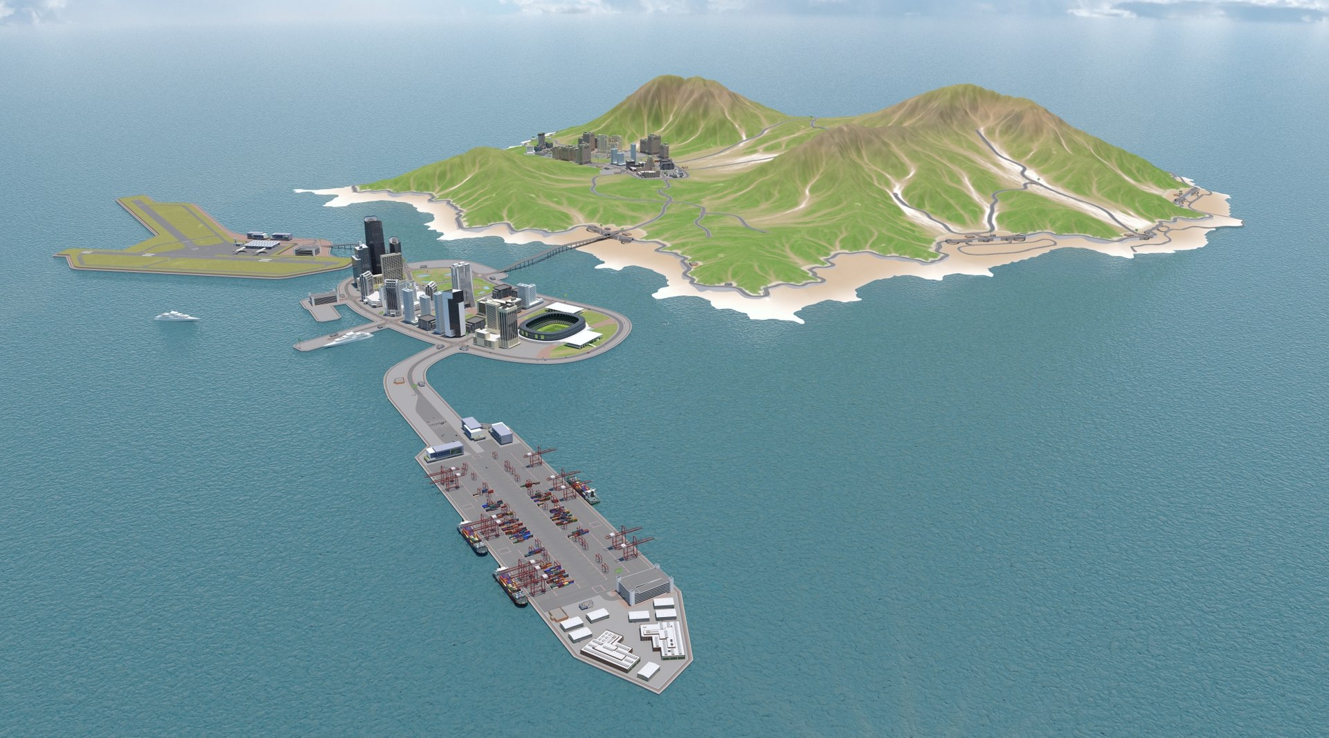Island City 3D model https://p.turbosquid.com/ts-thumb/dq/5AVOSZ/UW/aerialviewfreezoneseaport/jpg/1637235342/1920x1080/fit_q87/757423a67473813c0d274292304c013aa4749ba8/aerialviewfreezoneseaport.jpg