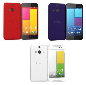 3d model htc butterfly 2 colors