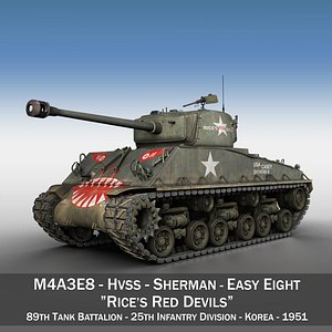 M4A3E8 Sherman - Easy Eight - Rices Red Devils