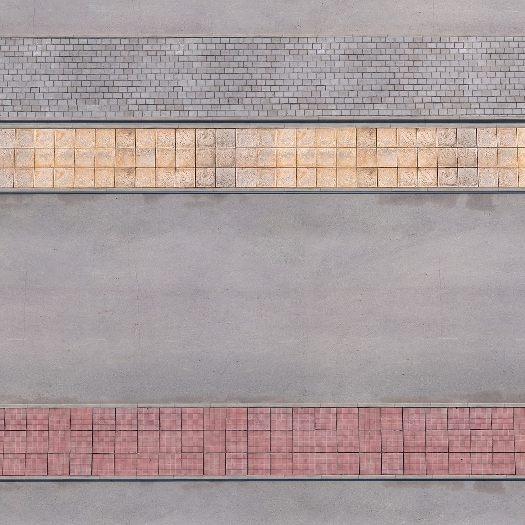 3D Walkway Paving Road - TurboSquid 1237645