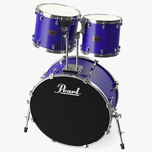 Bass Drum and Rack Toms 3D model