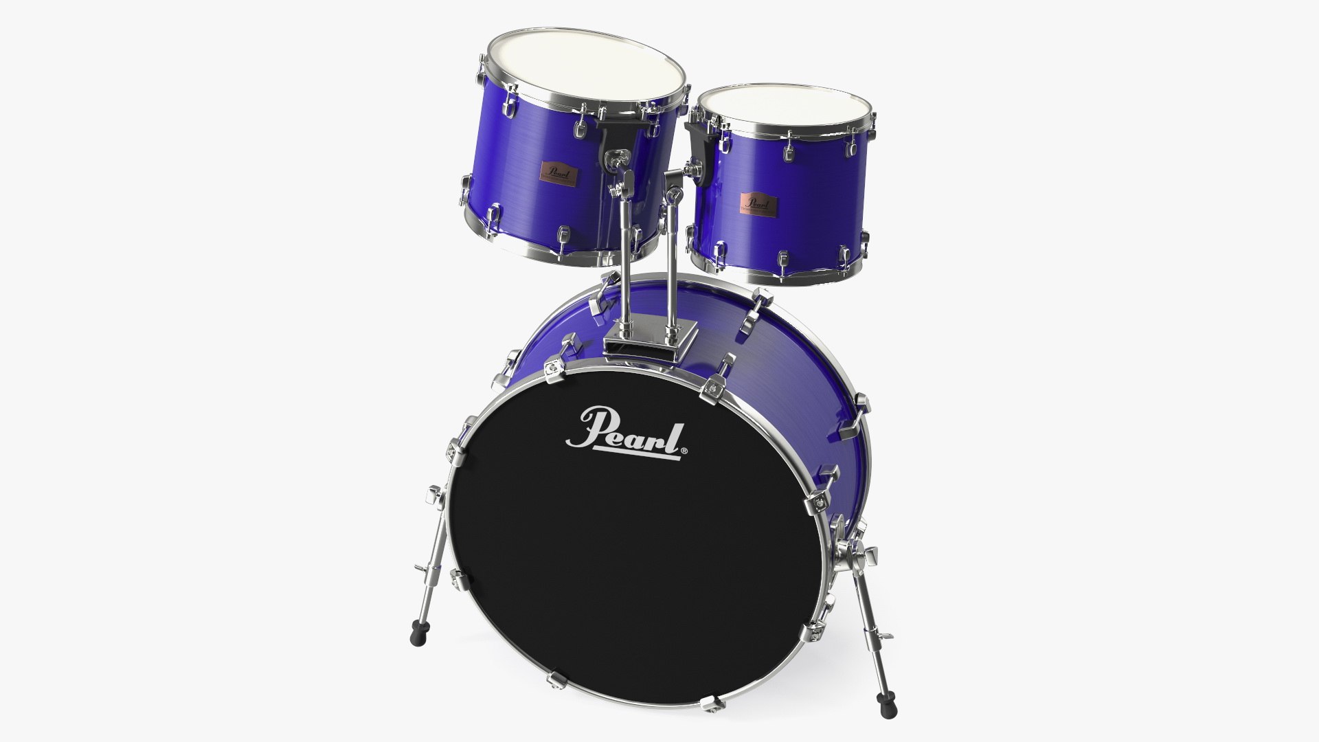 Bass Drum and Rack Toms 3D model preview