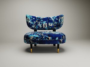 3D RUE SIDE CHAIR BLACK LACQUER