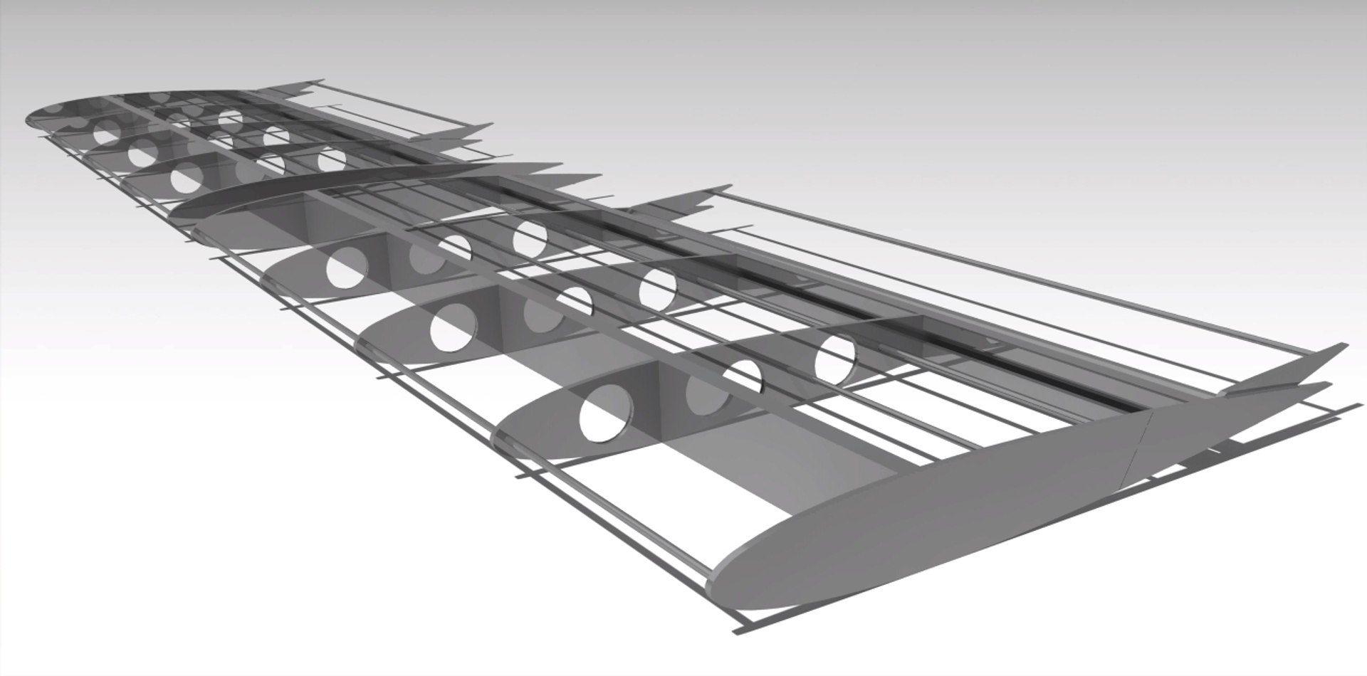 Horizontal Naca 0012 3d Model