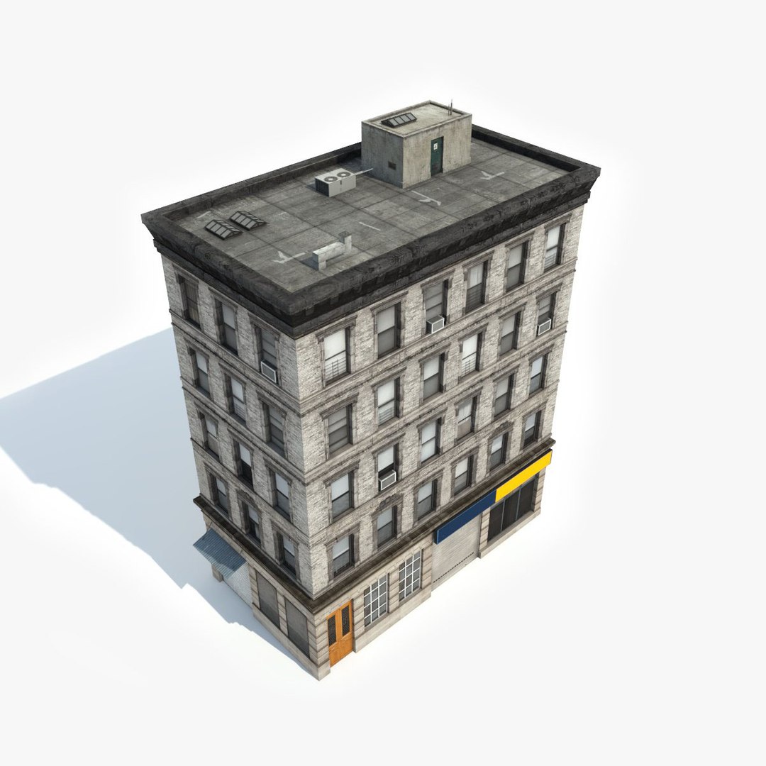 Apartment Building 3d Model Turbosquid 1213606 3121