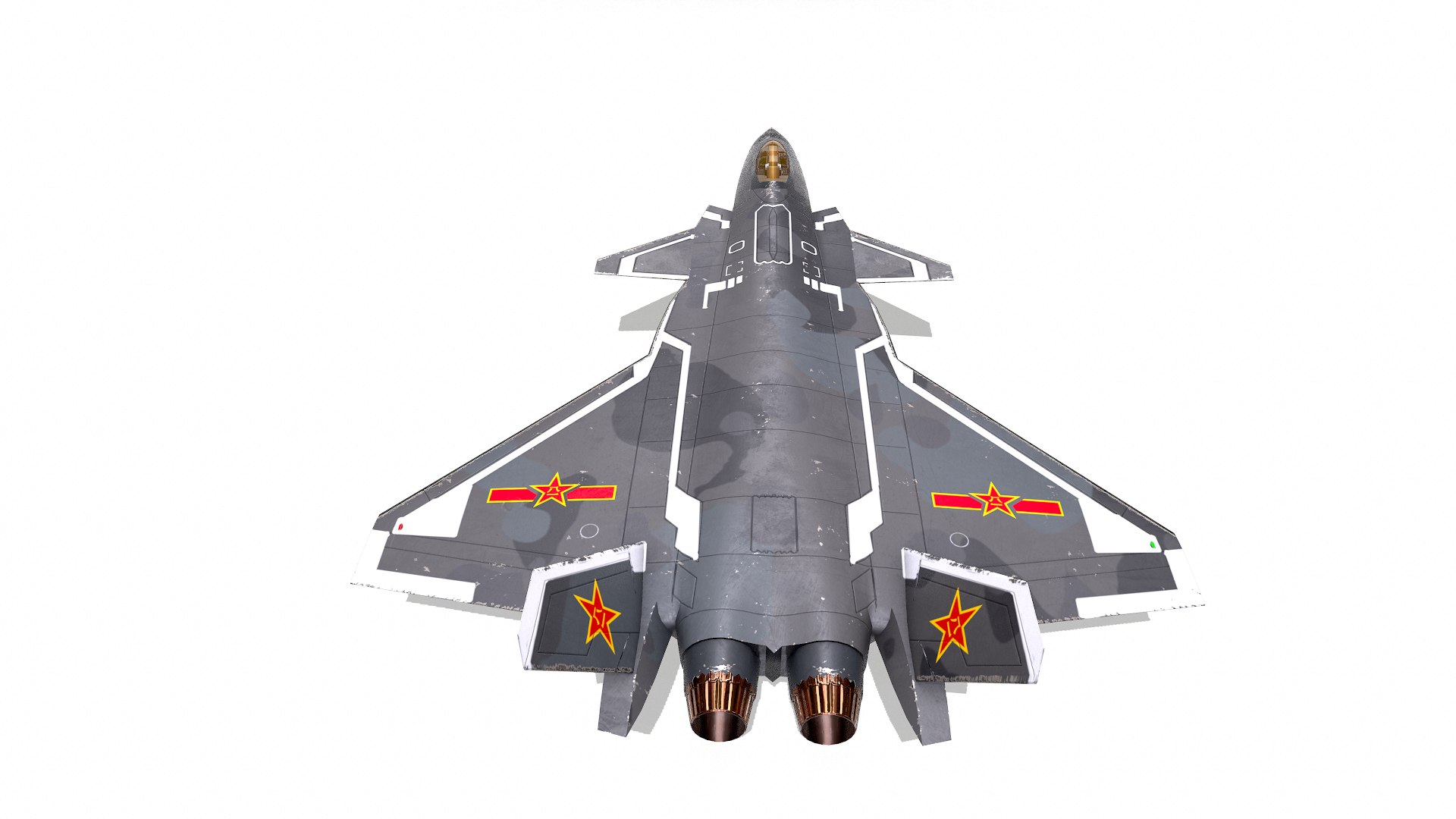 Chengdu J-20 Low-poly PBR model https://p.turbosquid.com/ts-thumb/dq/OEoCH0/B5/screenshot009/png/1637121626/1920x1080/fit_q87/40812ffe235cd06f40f38e0effbb6252c4a03d01/screenshot009.jpg