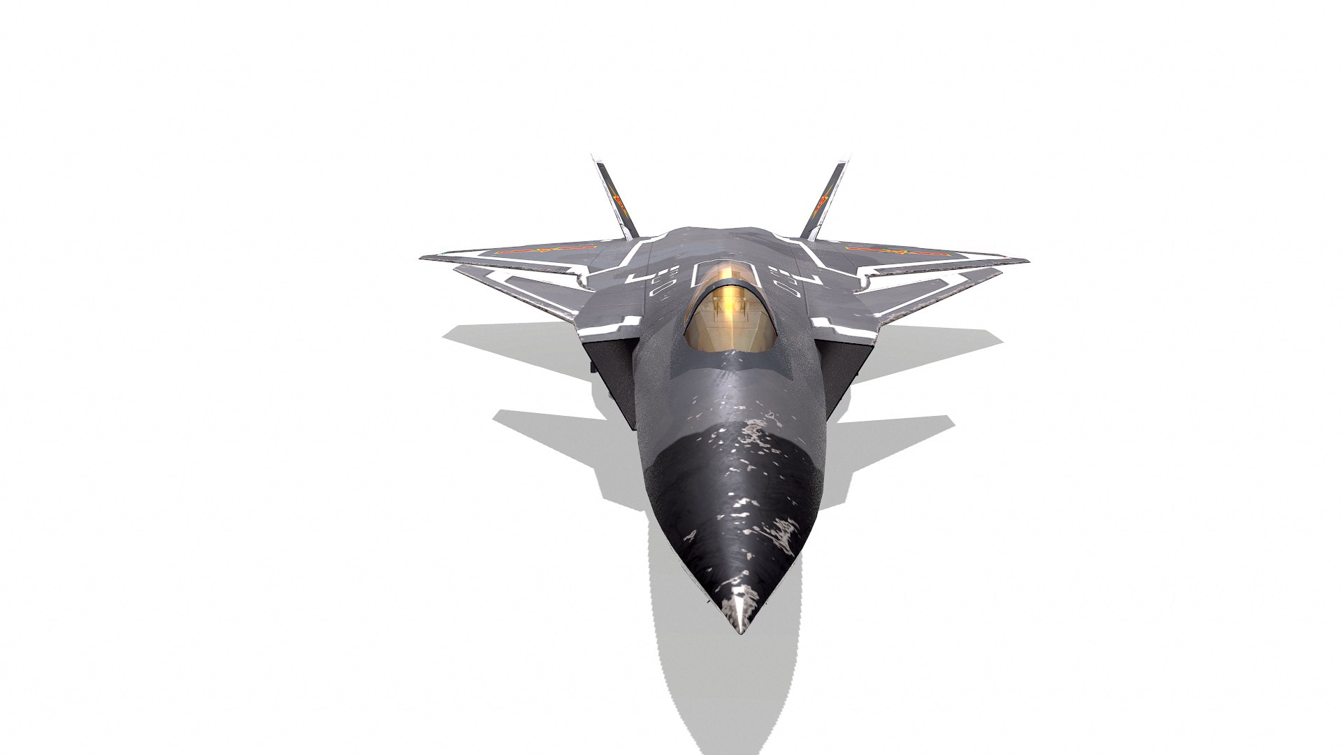 Chengdu J-20 Low-poly PBR model https://p.turbosquid.com/ts-thumb/dq/OEoCH0/BM/screenshot017/png/1637121717/1920x1080/fit_q87/b0238d5968f564f6ad15cede66c6fb08e6bbc13a/screenshot017.jpg