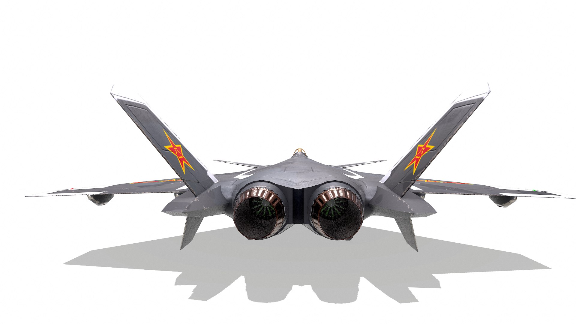 Chengdu J-20 Low-poly PBR model https://p.turbosquid.com/ts-thumb/dq/OEoCH0/Yx/screenshot008/png/1637121670/1920x1080/fit_q87/d1212ac019ba4399f62025622f93d51f3f5bca28/screenshot008.jpg
