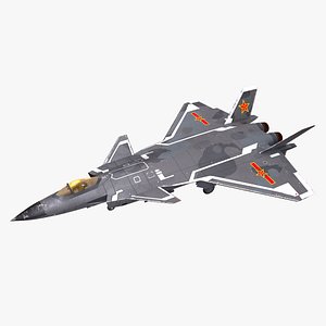 Chengdu J-20 Low-poly PBR