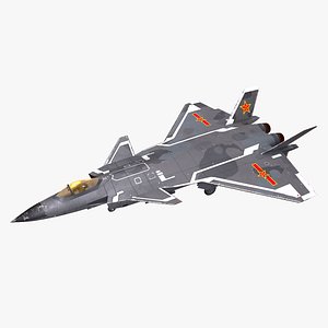 Chengdu J-20 Low-poly PBR