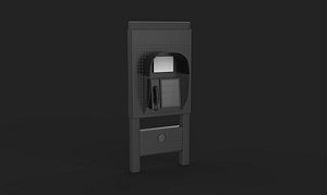 3D Phone Booth 3D model